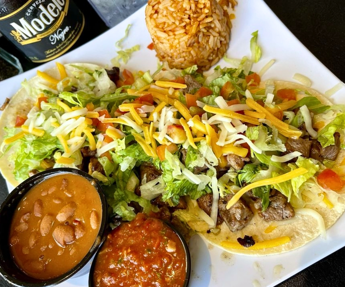 tacos at Yellow Brix Restaurant in Carlsbad, New Mexico