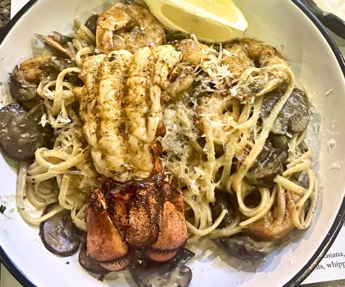 Maine Lobster and Gulf Shrimp Linguini at Samantha's in Little Rock, Arkansas