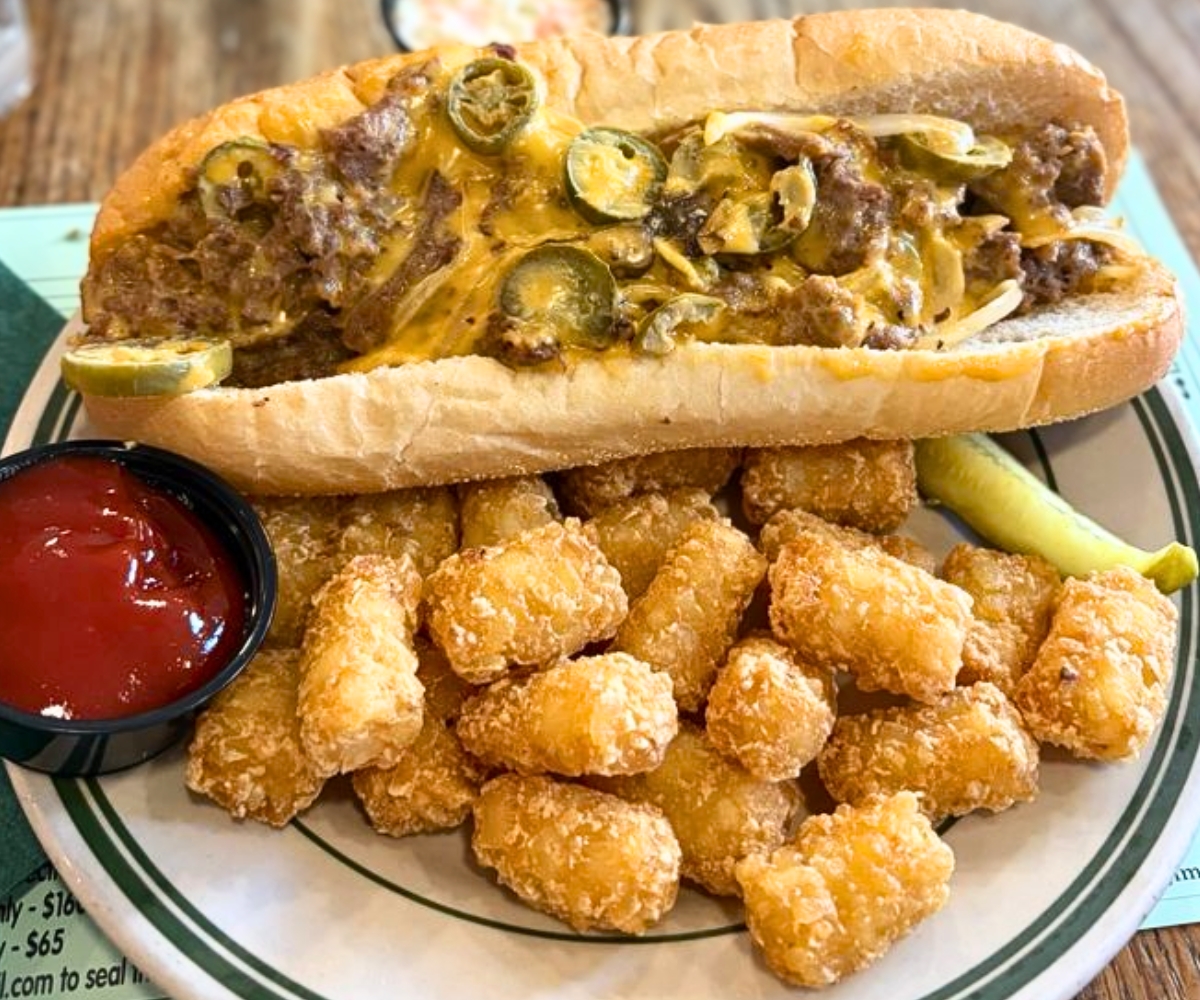 Philly Cheesesteak at Jimmy's Old Town Tavern in Herndon, VA