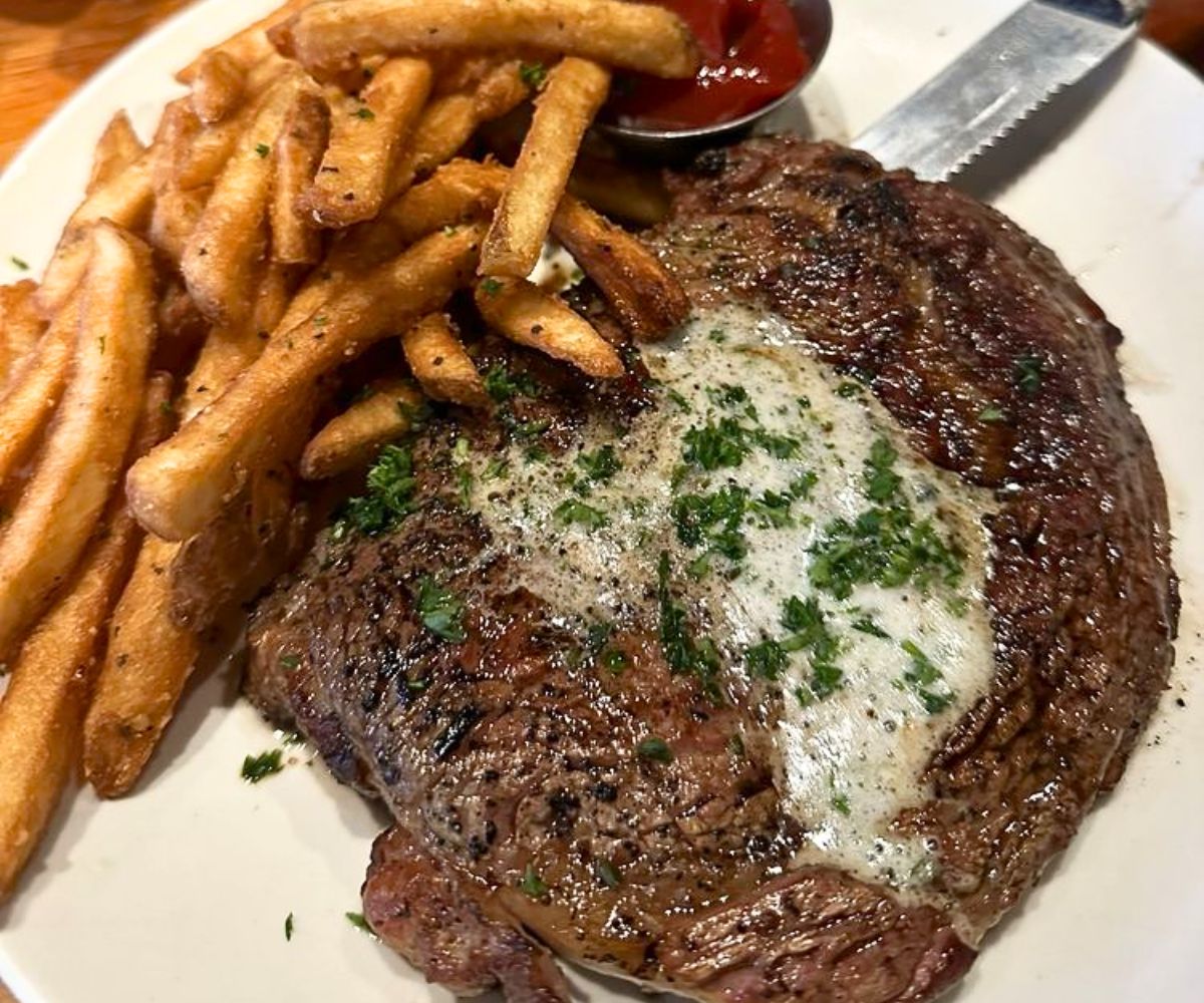 Grilled Ribeye at Samantha's in Little Rock, Arkansas