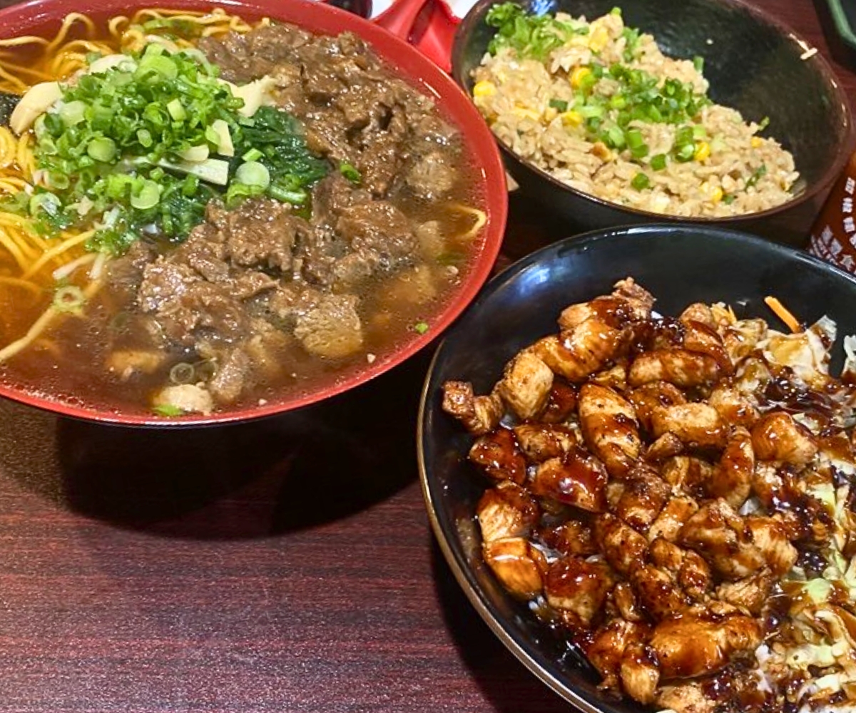 dishes at Raizel Ramen in Palmdale, CA