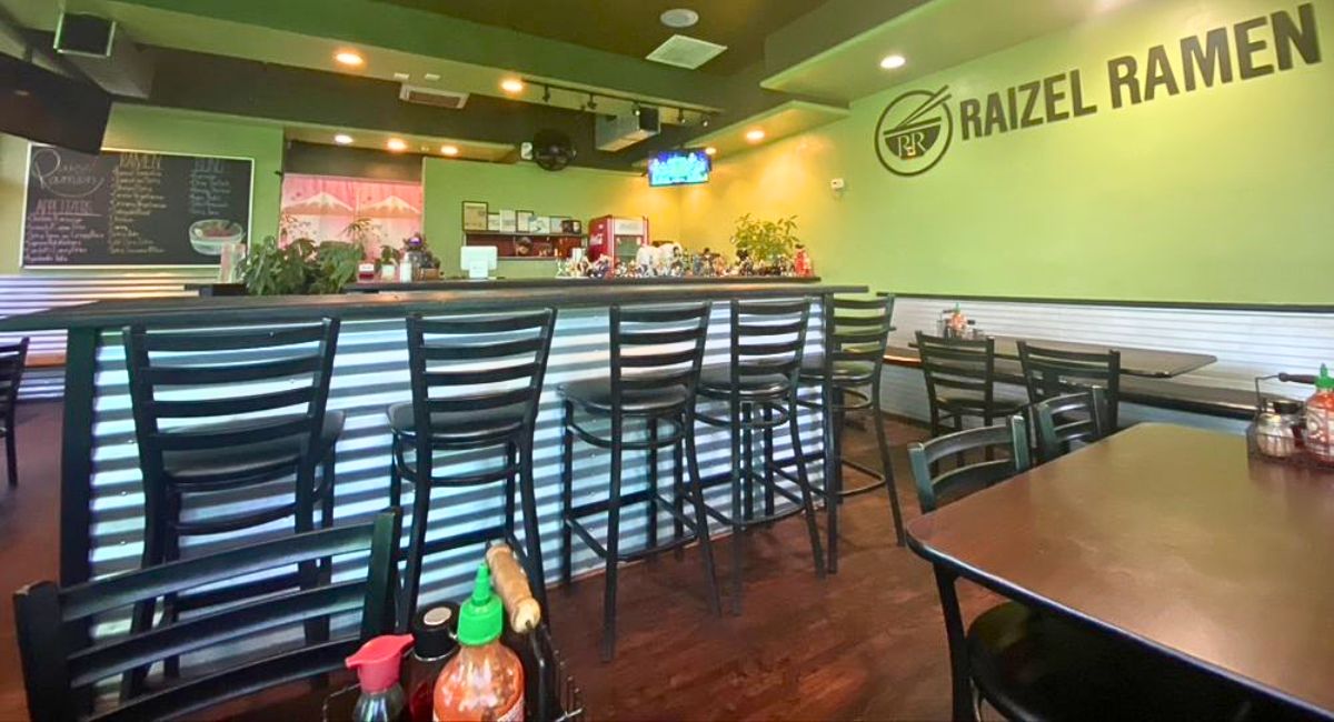 interior of Raizel Ramen in Palmdale, CA
