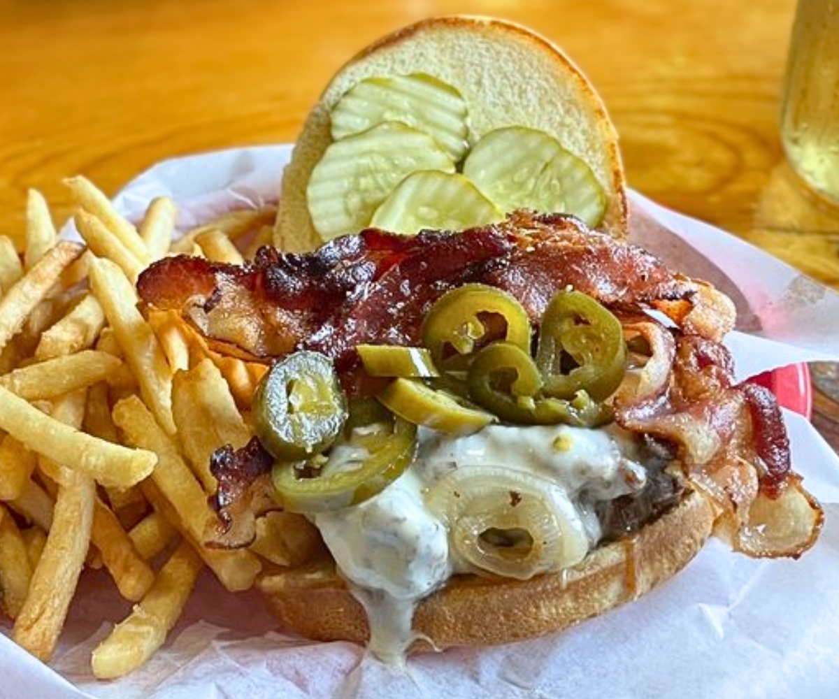 Southwest Dakota Burger at Lewie's Burgers & Brews in Lead, South Dakota