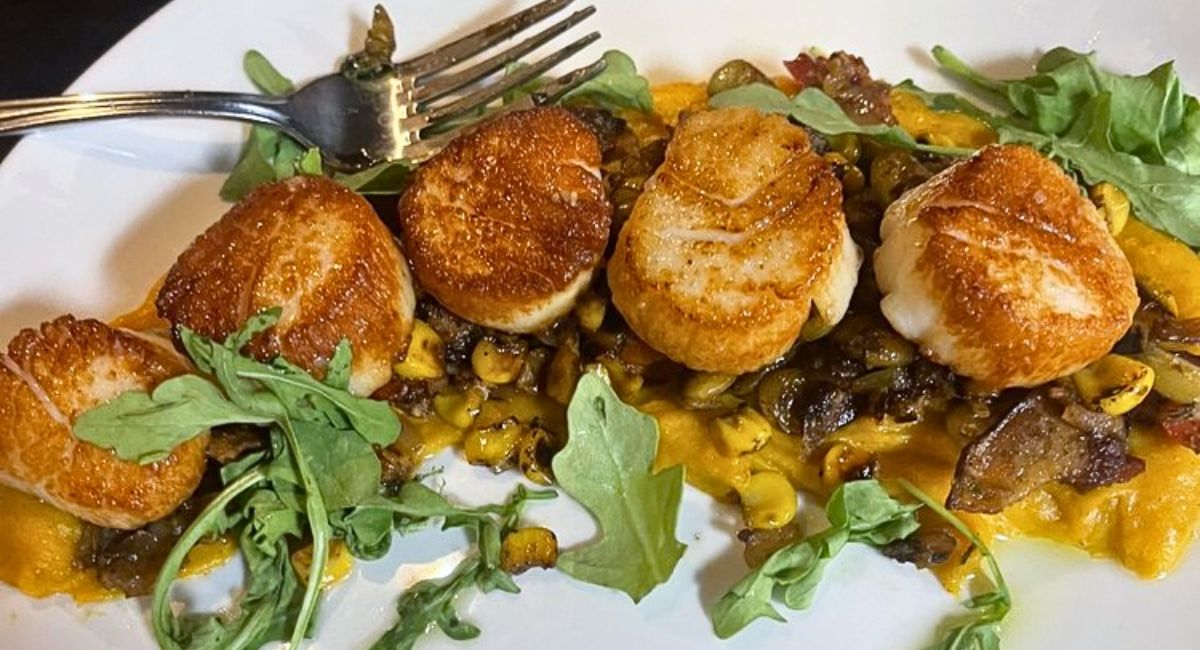 Scallops at The Feed Sack in Aiken, SC