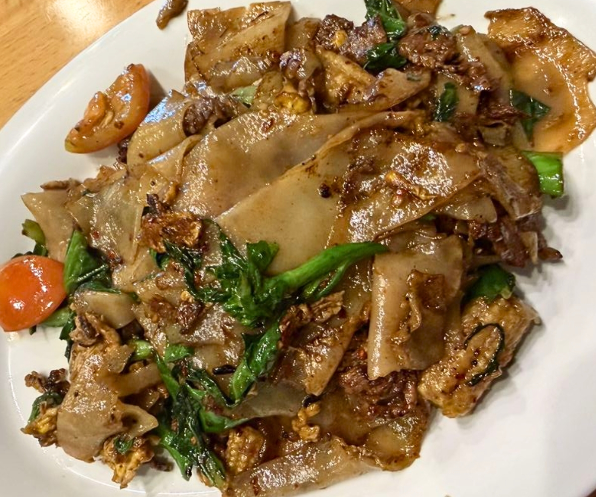 Beef Pad Kee Mow at Too Thai Street Eats in Carrollton, TX
