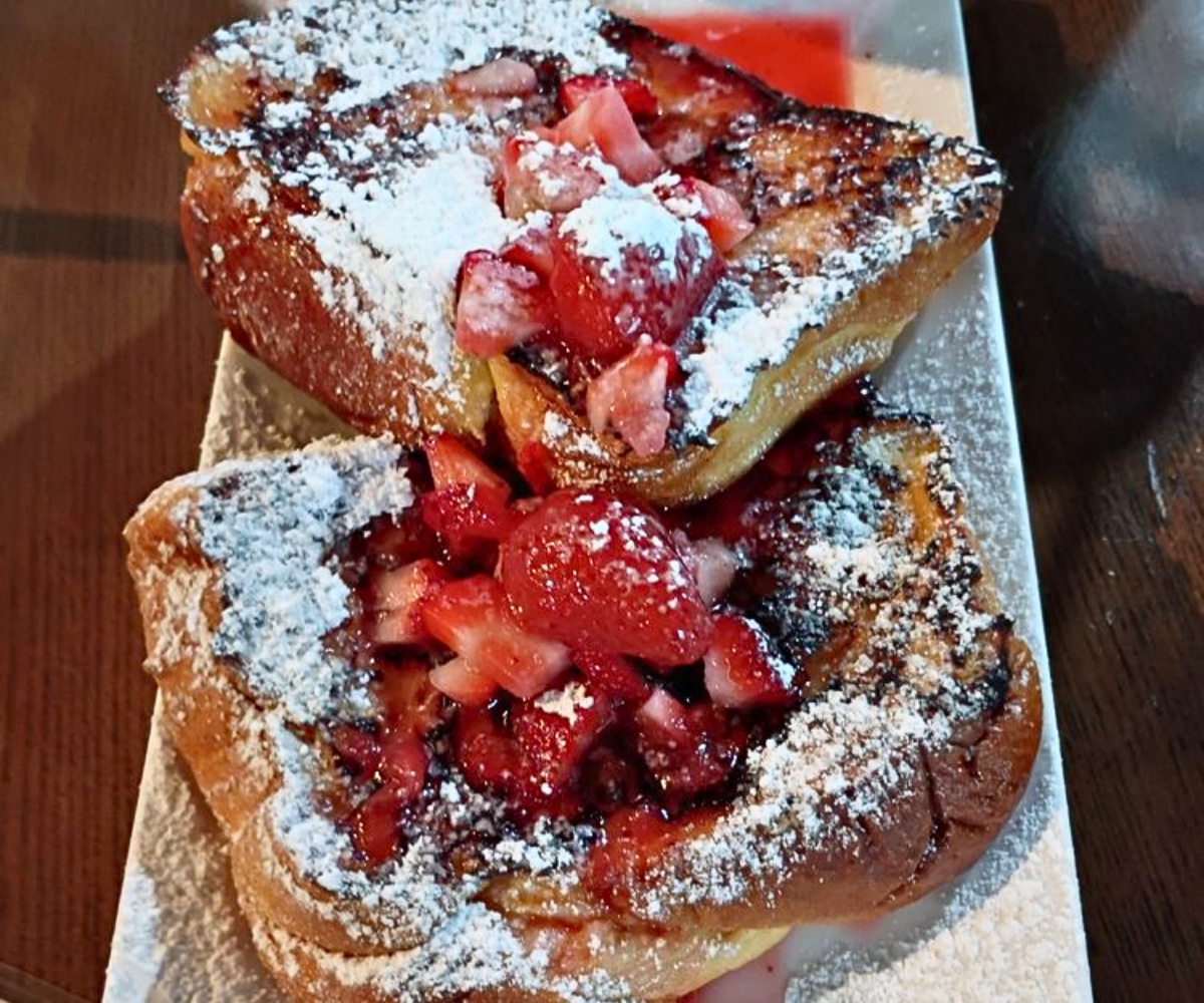 Strawberry Cheesecake French Toast at Tasty G Spot in Lauderhill, Florida
