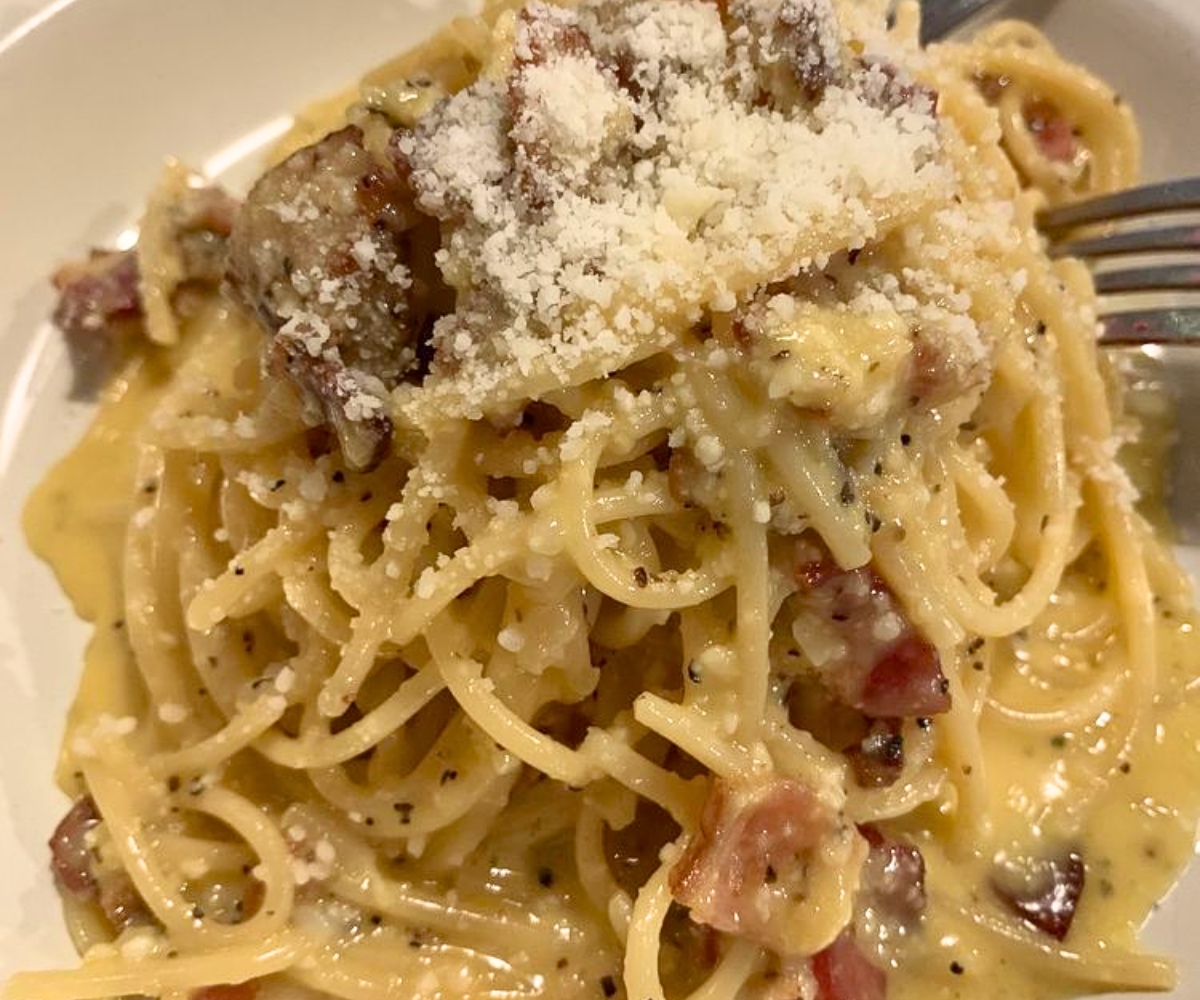 Carbonara at Bacco Trattoria Italiana in Lacey, Washington
