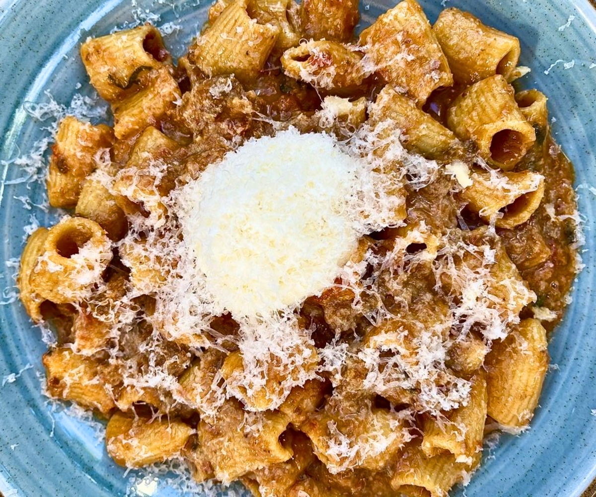 Rigatoni Bolognese at Driftwood in Boynton Beach, Florida