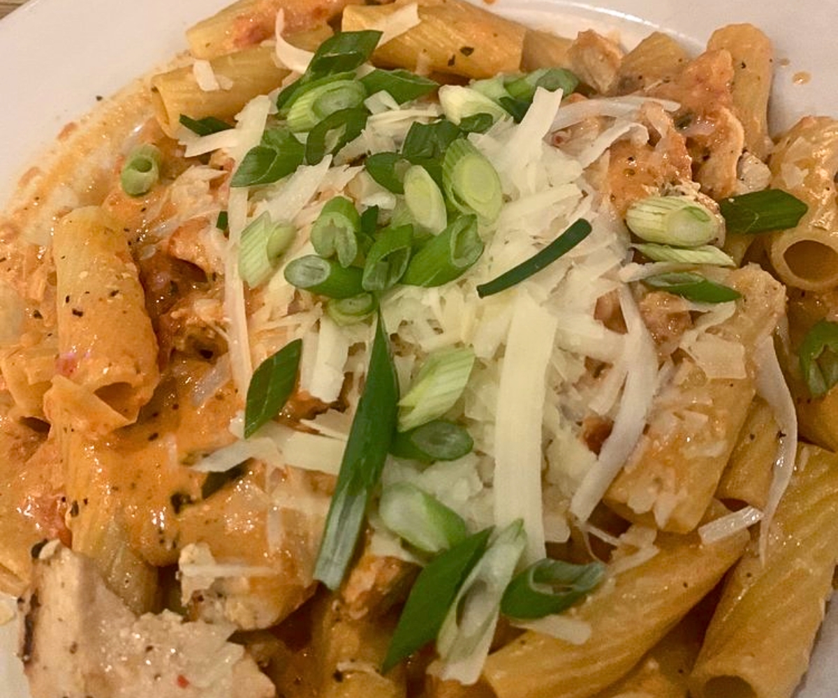 Wicky-Wicky Chicken Riggies at Pastabilities in Syracuse, New York