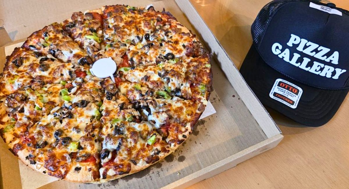 supreme pizza at The Pizza Gallery in Burien, Washington