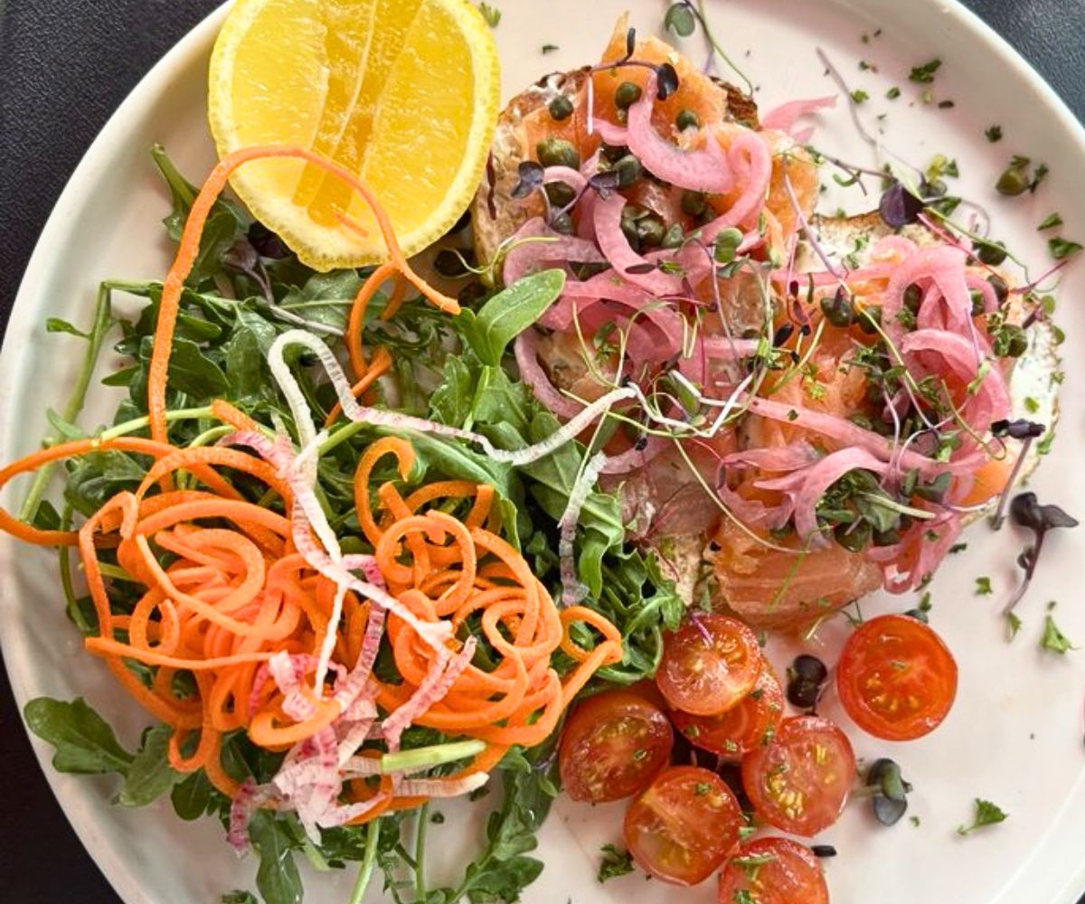 Smoked Salmon Tartine at Cafecito in Santa Fe, New Mexico