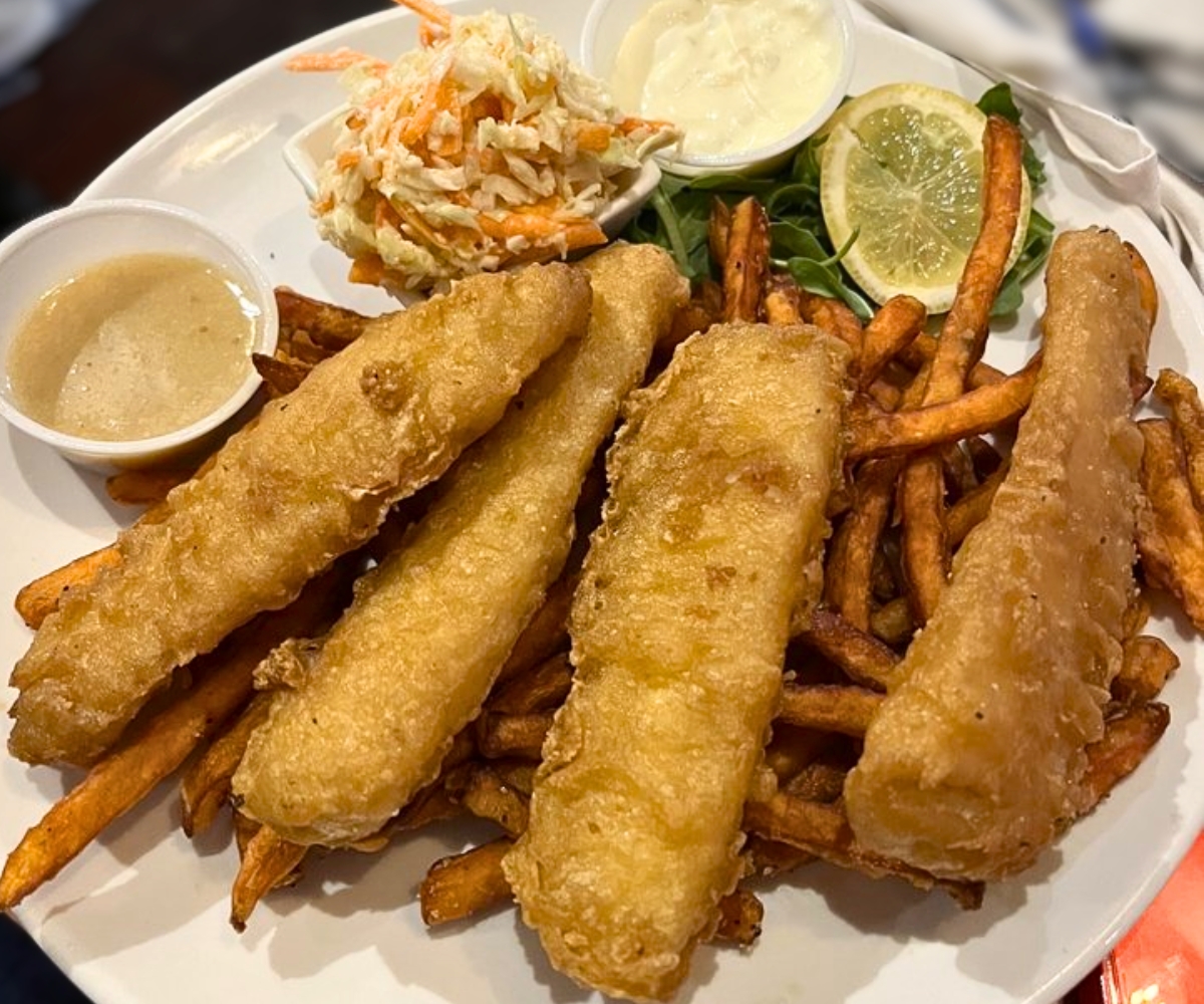 Fish and Chips at Two Brothers Tavern in Middlebury, VT
