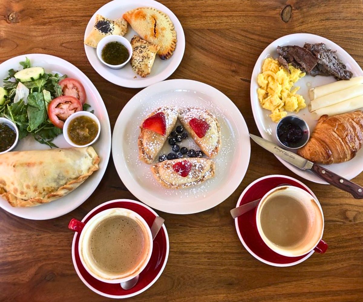 breakfast at Cafecito in Santa Fe, NM