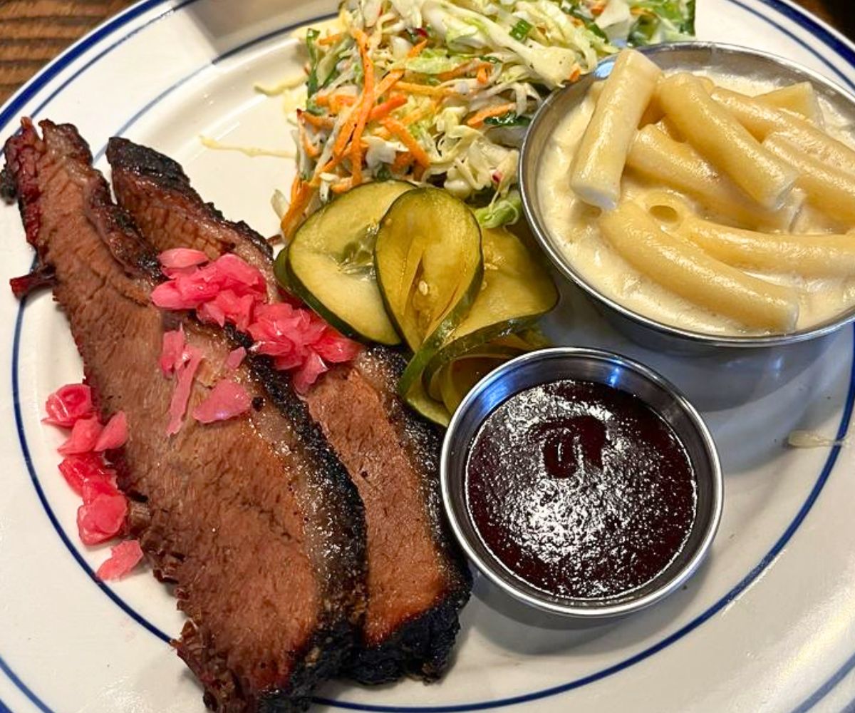 brisket at Old Glory Distilling in Clarksville, TN