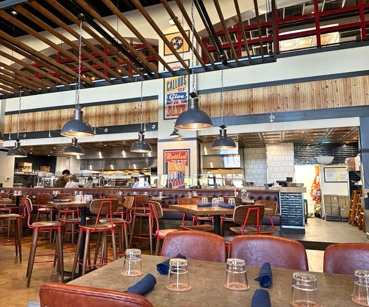 interior of Old Glory Distilling in Clarksville, TN