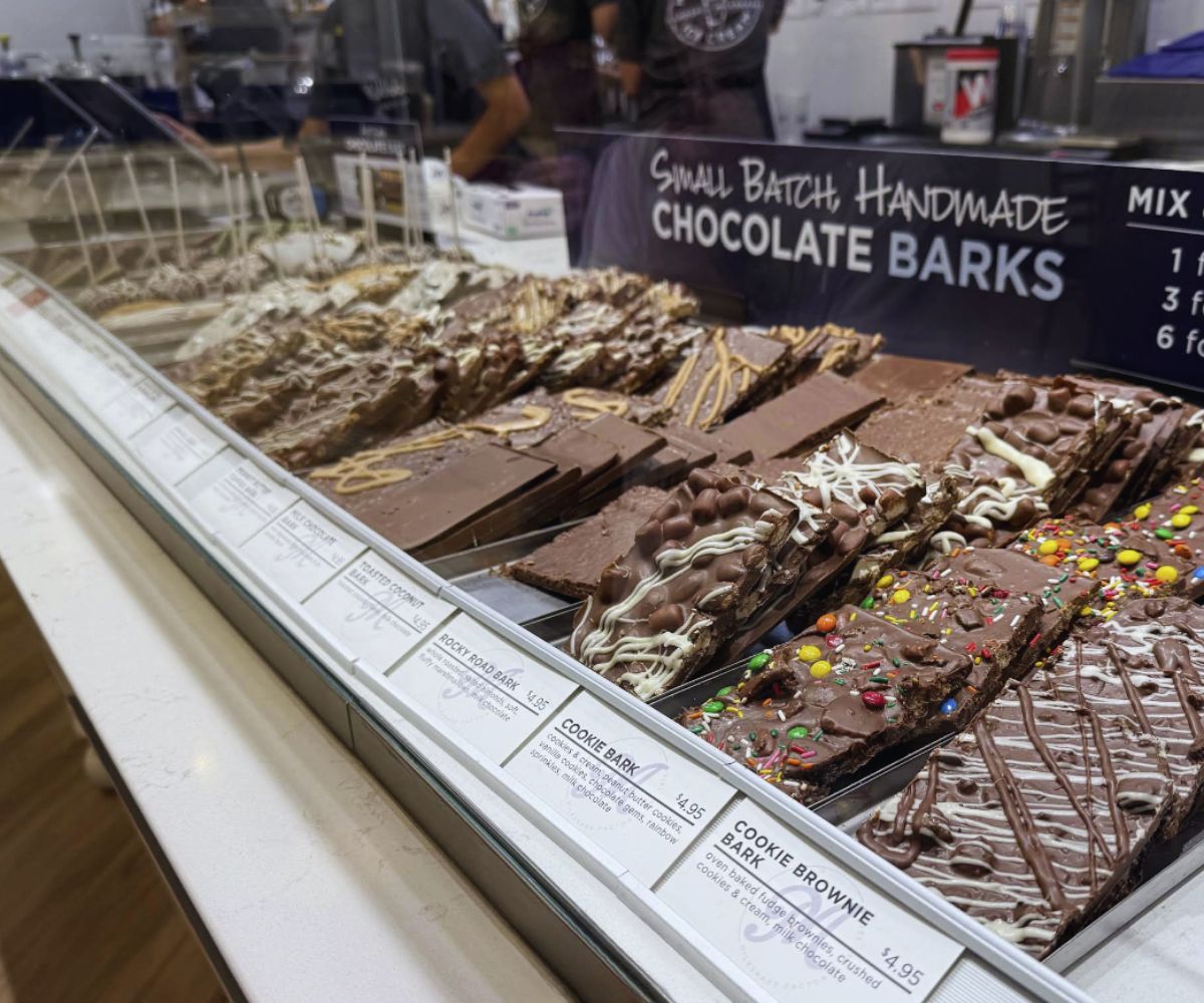 chocolate barks at milkshake factory in holladay, UT