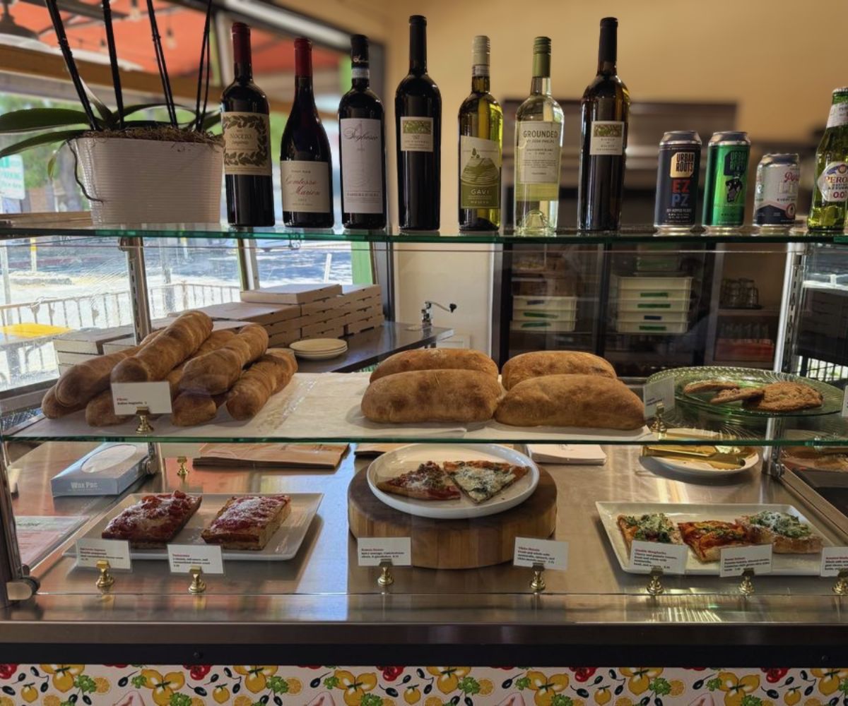 display case at fabulist pizza in sacramento california