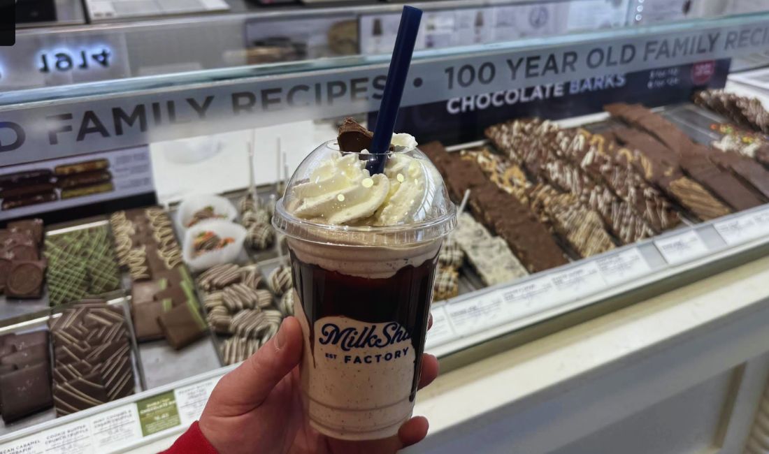 delicious milkshake at milkshake factory in holladay utah
