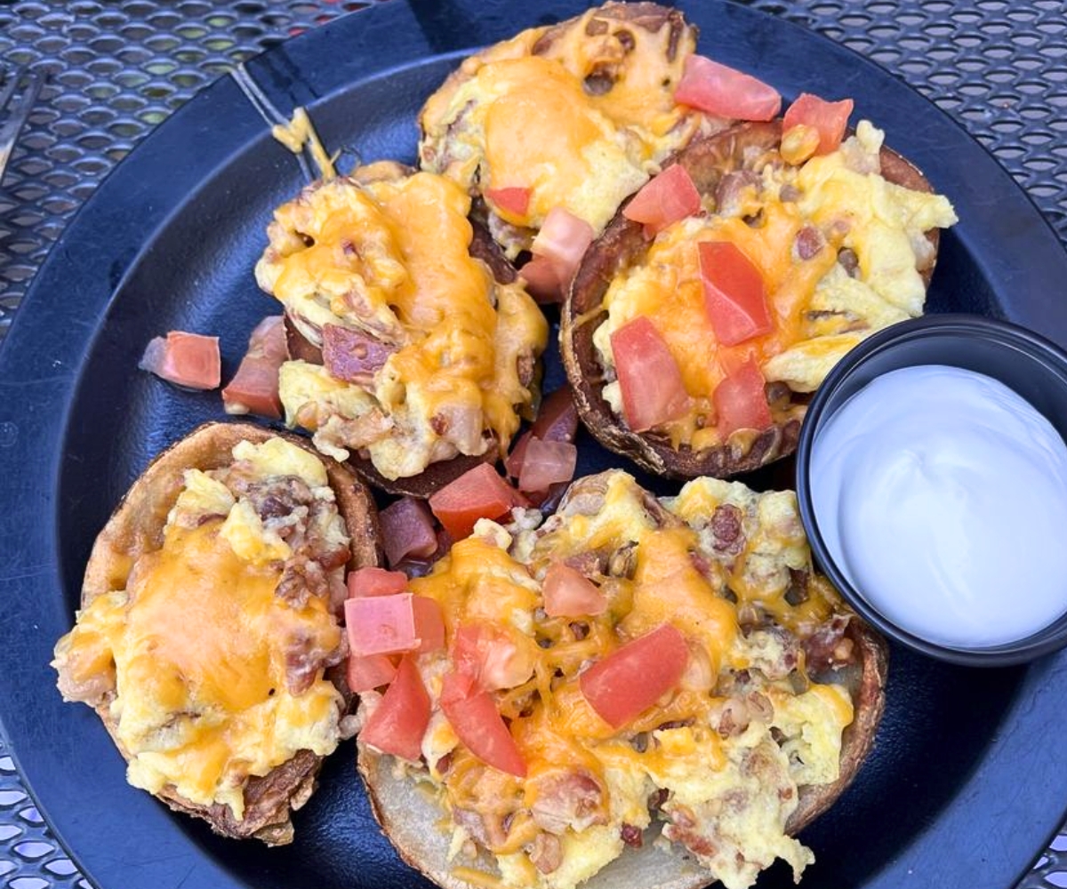 Breakfast Potato Skins at Rory's Diner in Parker, Colorado