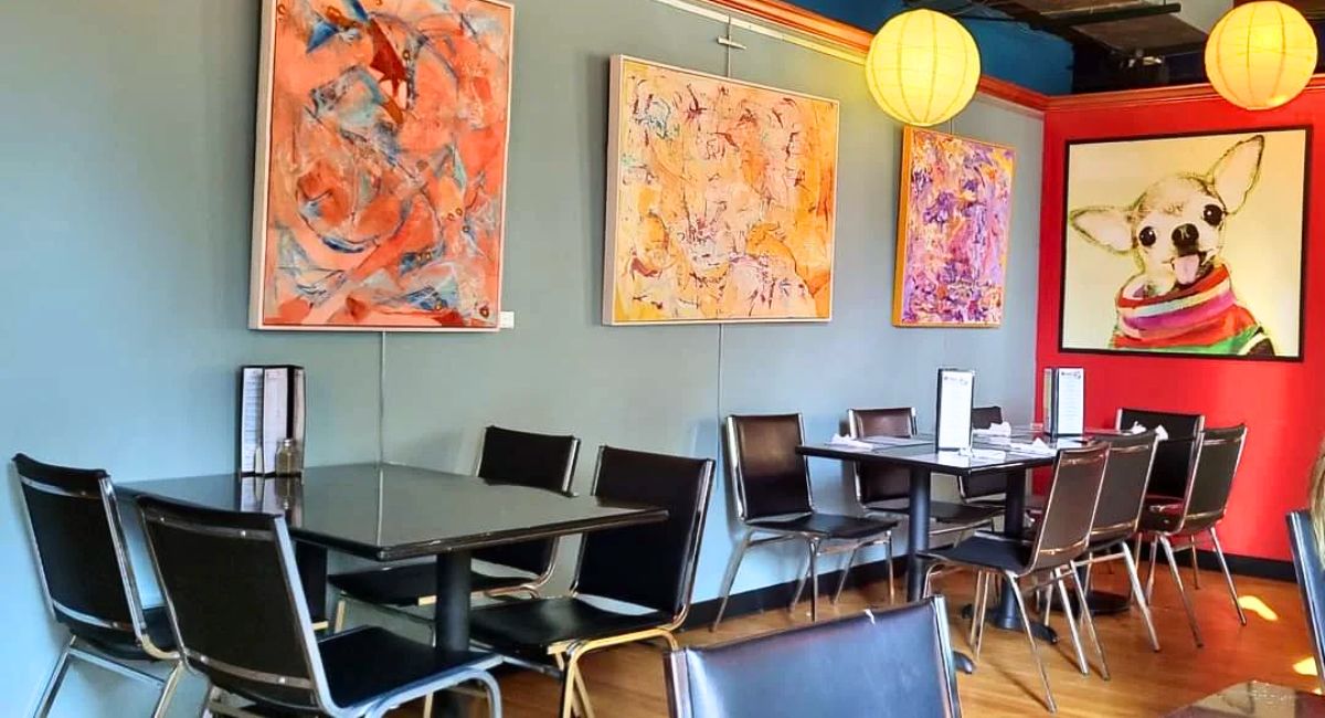 interior of Lost Dog Cafe & Lounge in Binghamton, NY
