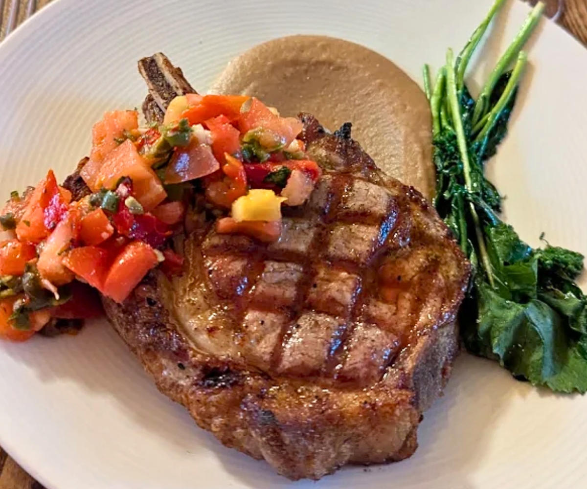 Pork Chop at Plonk in Missoula, Montana