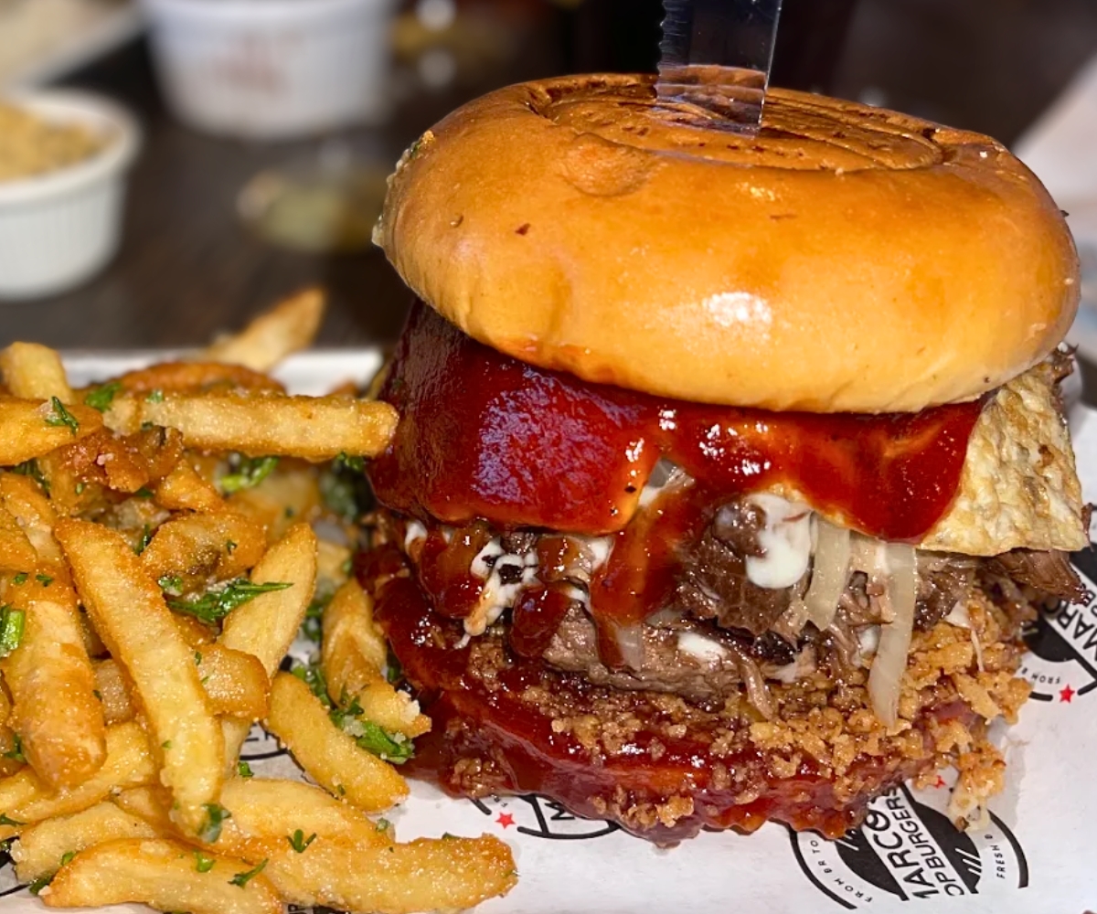 Texano Rib Burger at MTB Top Burgers in Coral Springs, Florida