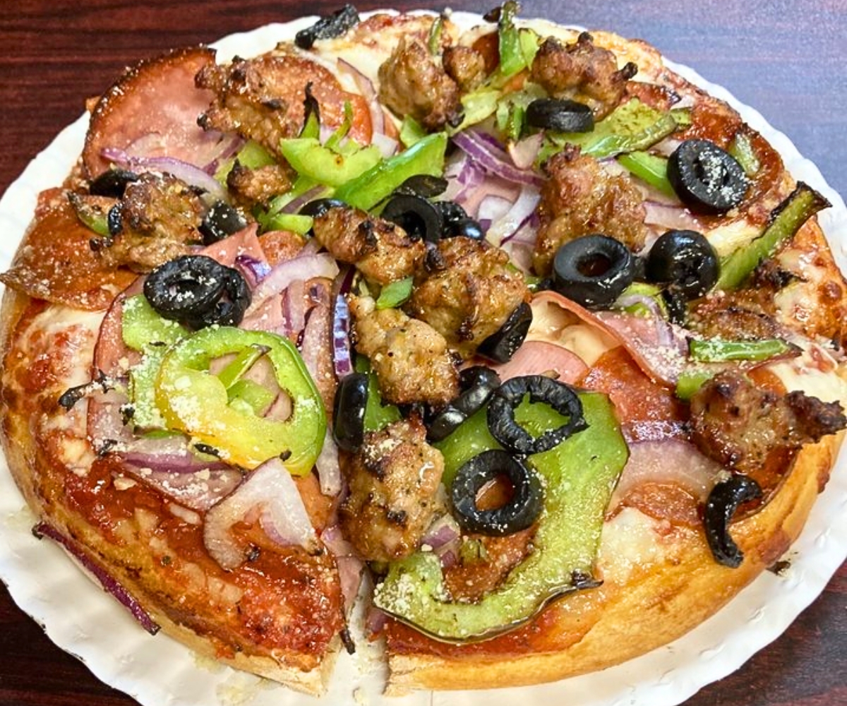 Supreme at Anthony's Pizza & Pasta in Corona, California