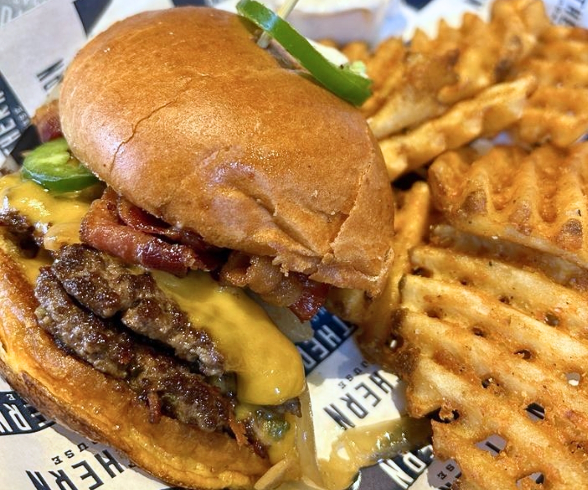 Jalapeno Smoked Cheddar Burger at Northern Taphouse in Plymouth, Minnesota