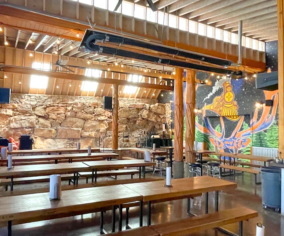 interior of Cloudcroft Brewing Company in Cloudcroft, New Mexico