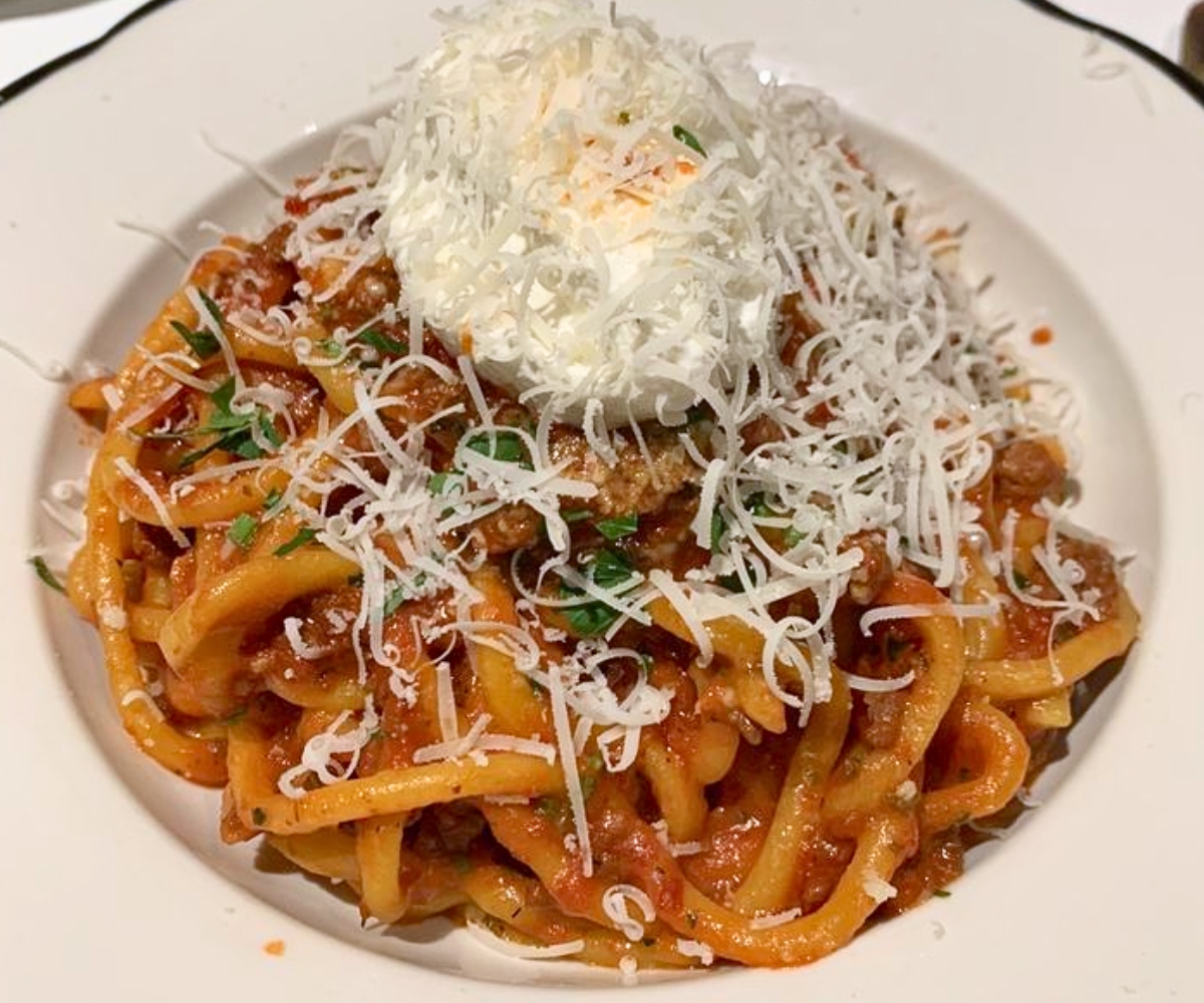 Spicy Neapolitan Ragu at Caruso's Grocery in Washington, DC
