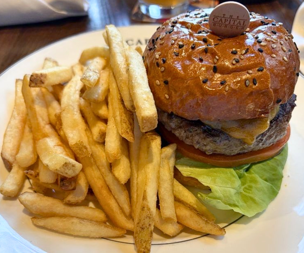 cheeseburger at The Capital Burger in Washington, DC