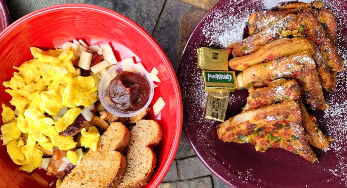 spread at Charlotte's Cafe in Berkeley Springs, West Virginia