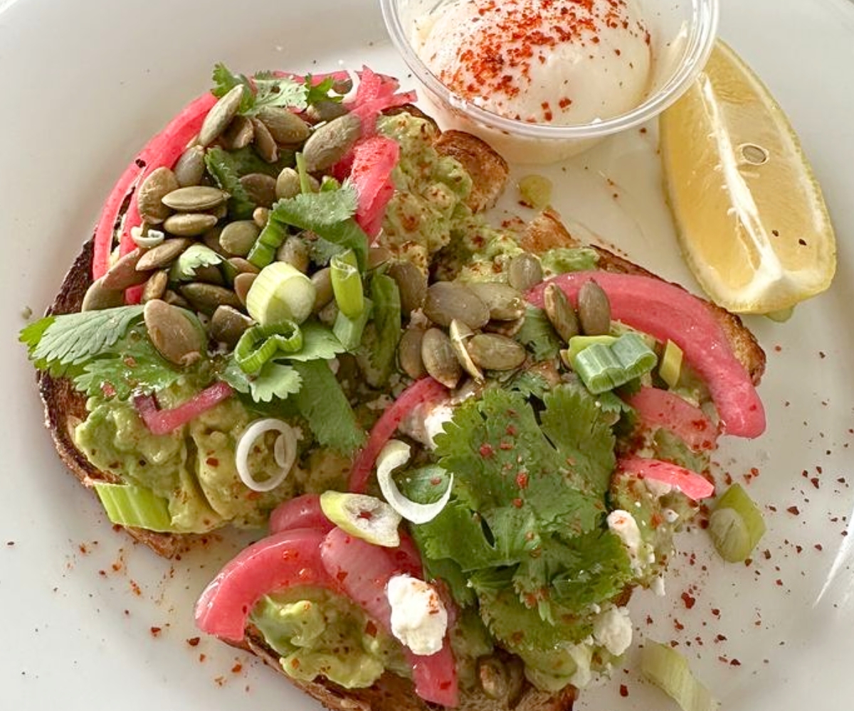 Avocado Toast at Pop's Espresso Bar in New Rochelle, NY