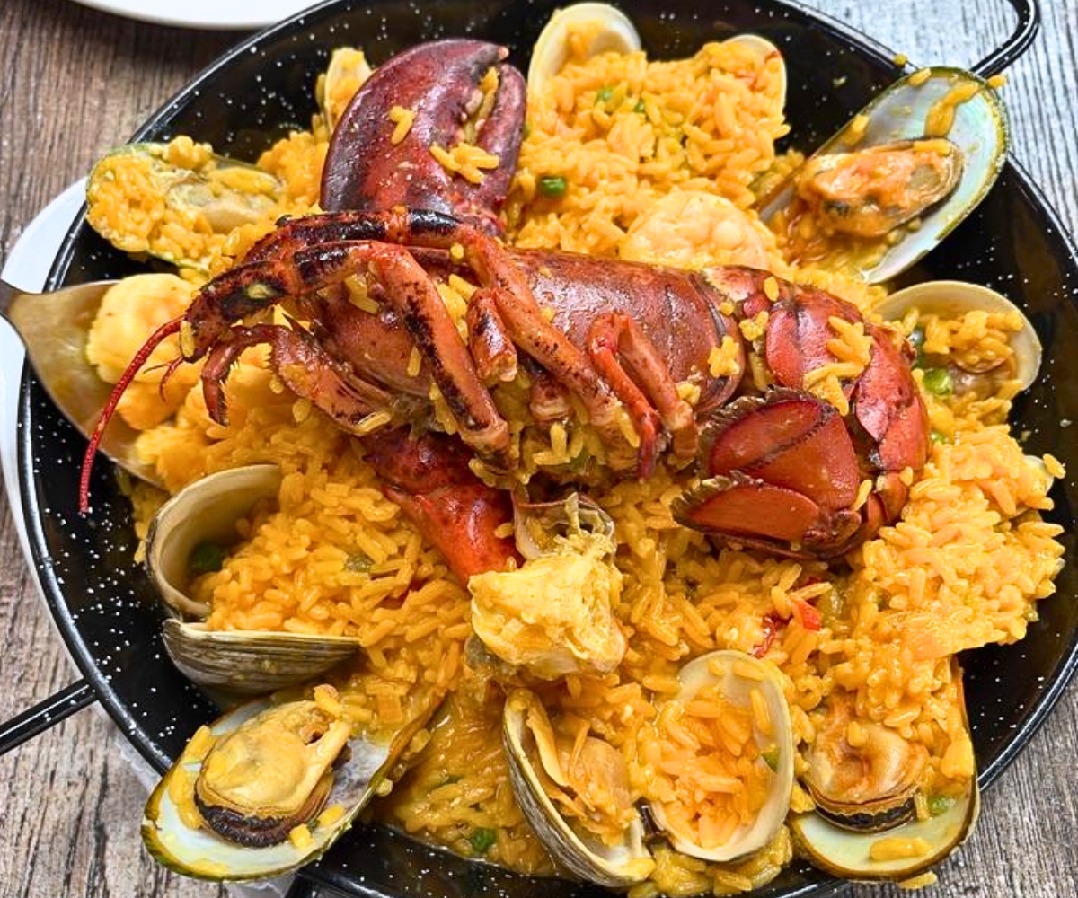 Seafood Paella at Abigail's Restaurant in Linden, New Jersey