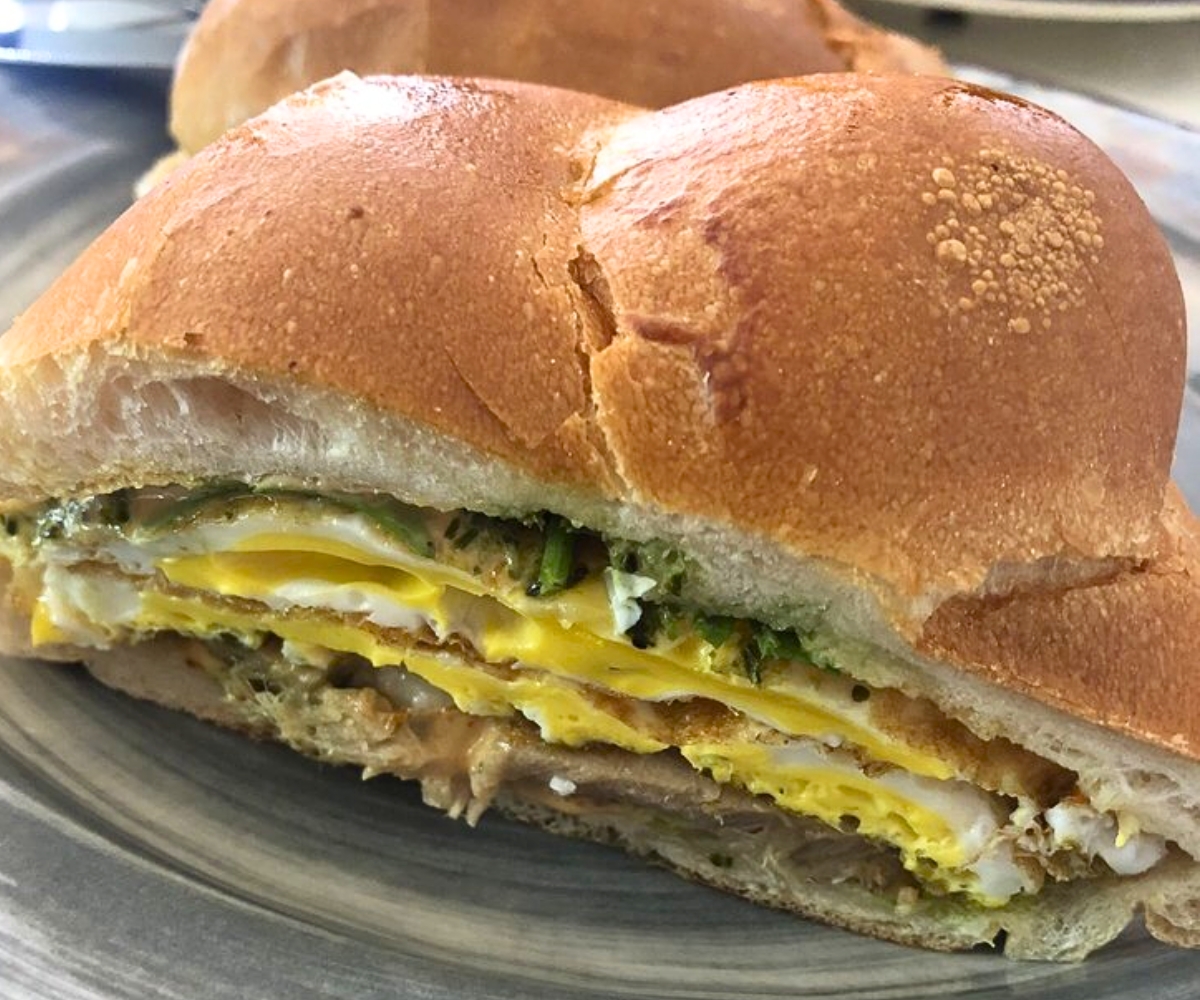 Pork Belly & Egg at Pop's Espresso Bar in New Rochelle, NY