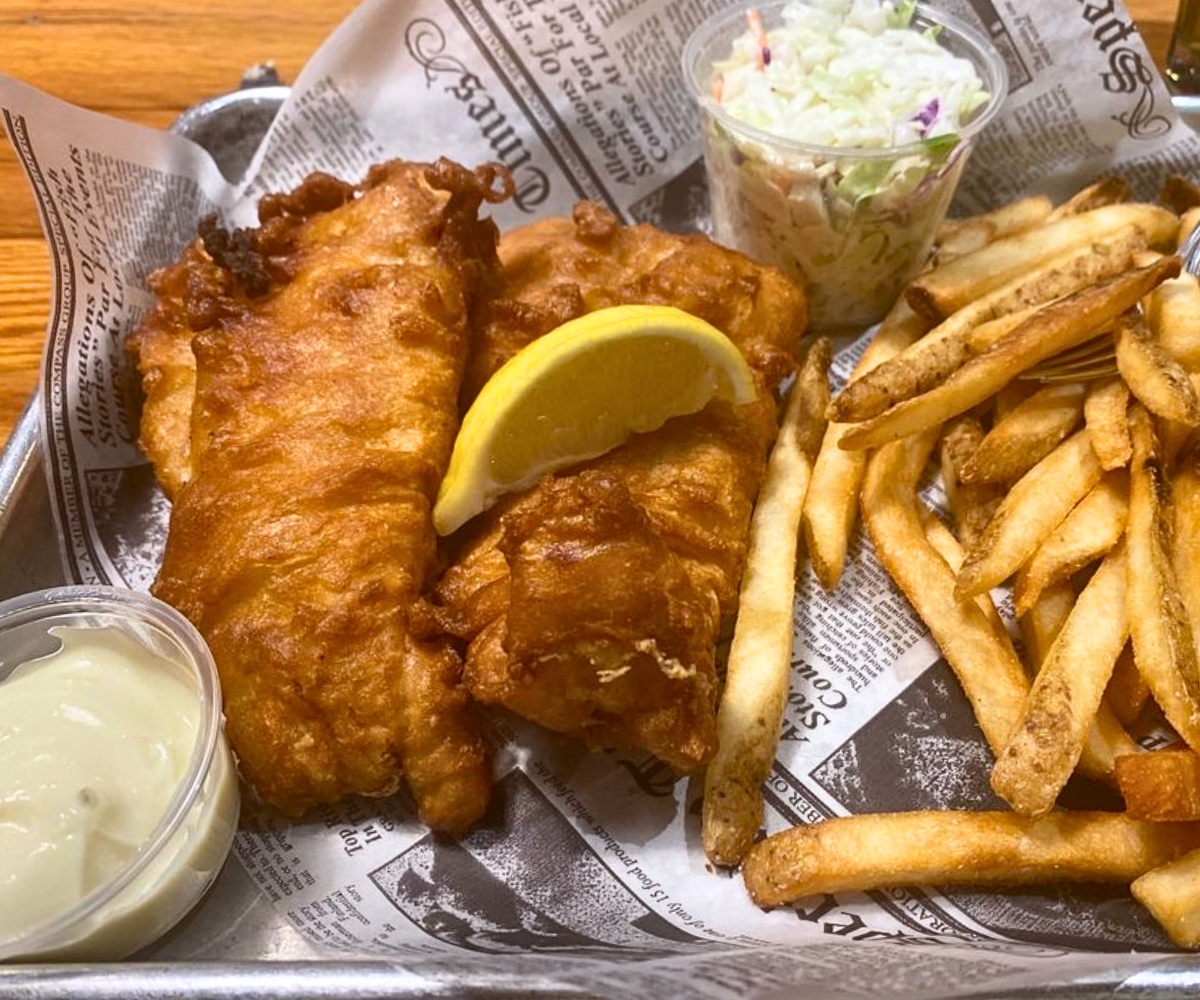 Fish and Chips at Cherry Street Pub in Lancaster, OH