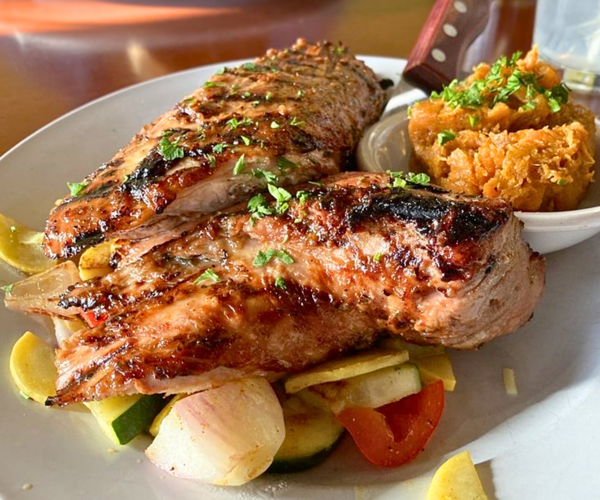 Jamaican Pork Tenderloin at Grande Station in Littleton, CO