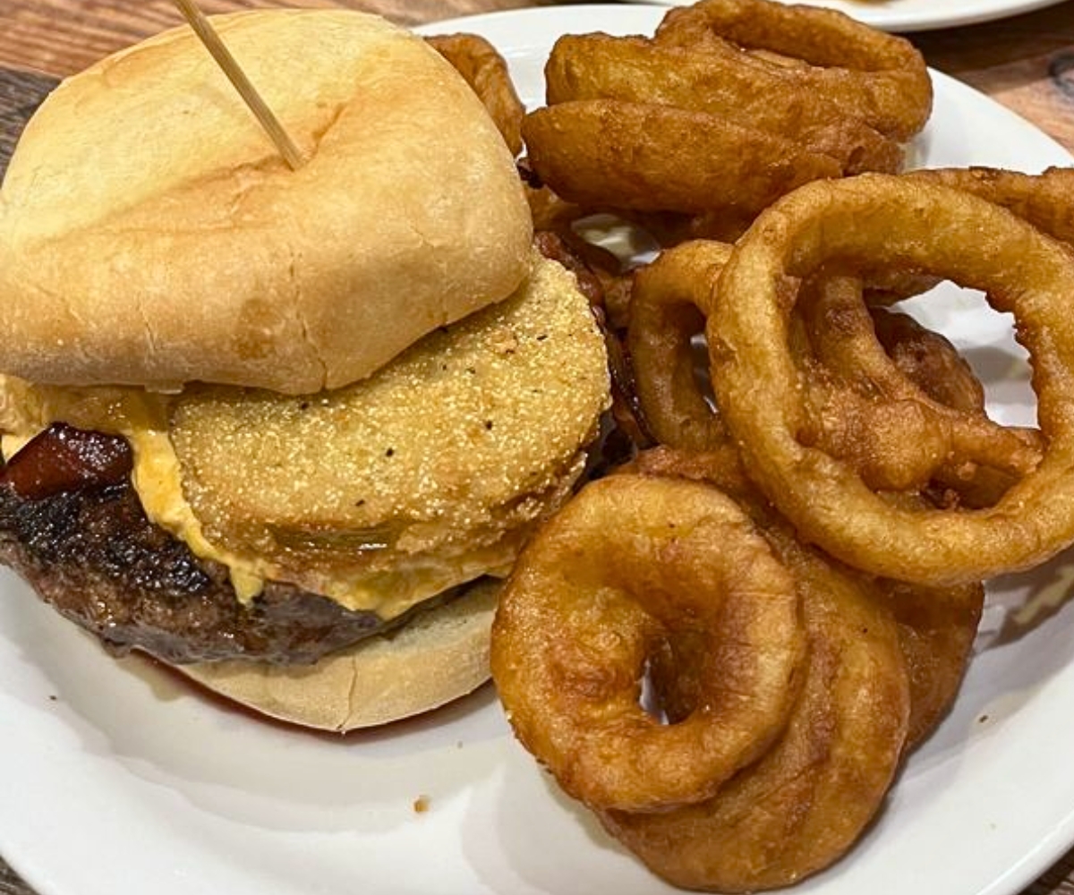 Sweet Melissa Burger at Bigg Daddys in Helen, Georgia