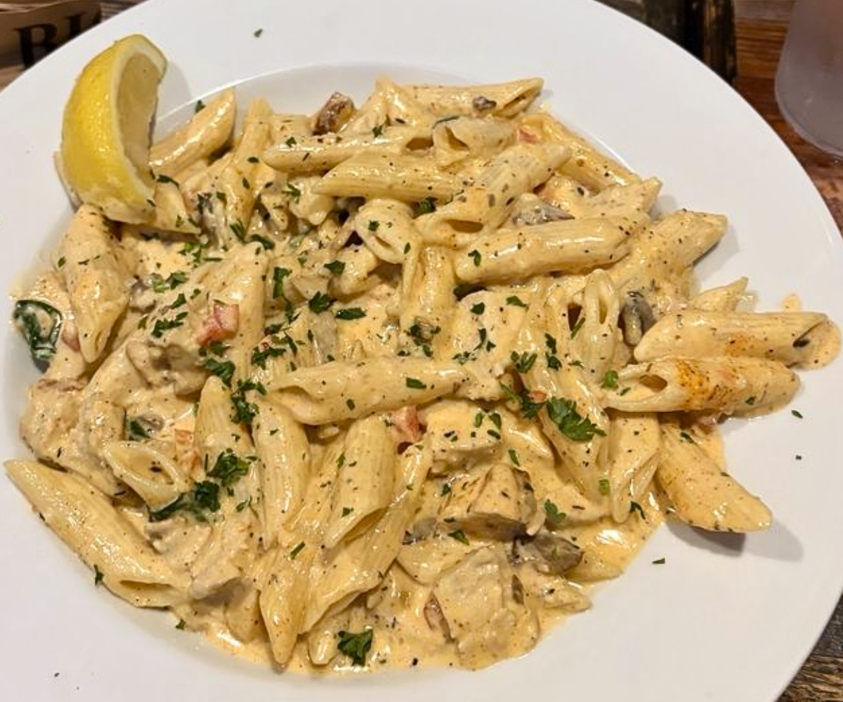 Creamy Cajun Pasta at Bigg Daddys in Helen, Georgia
