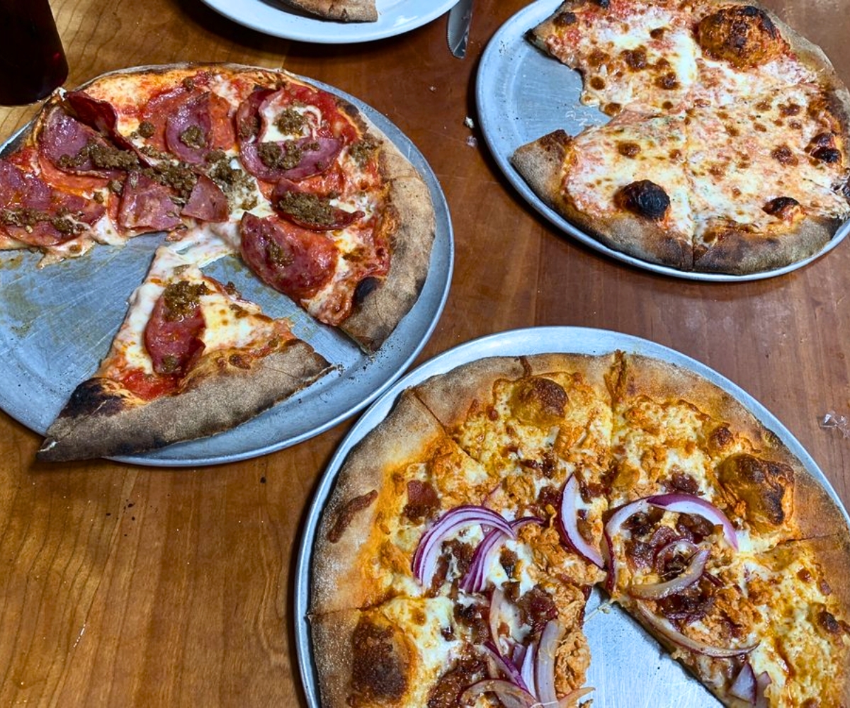 pizzas at Hill and Holler in Lewisburg, West Virginia