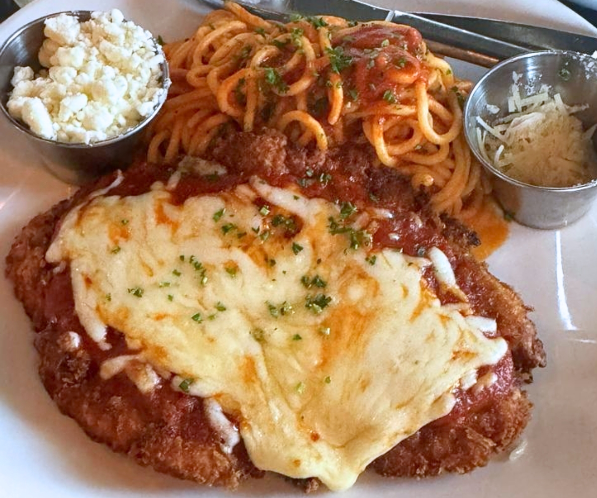 Chicken Parm at Tre Luna Bar and Kitchen in Hoover, Alabama