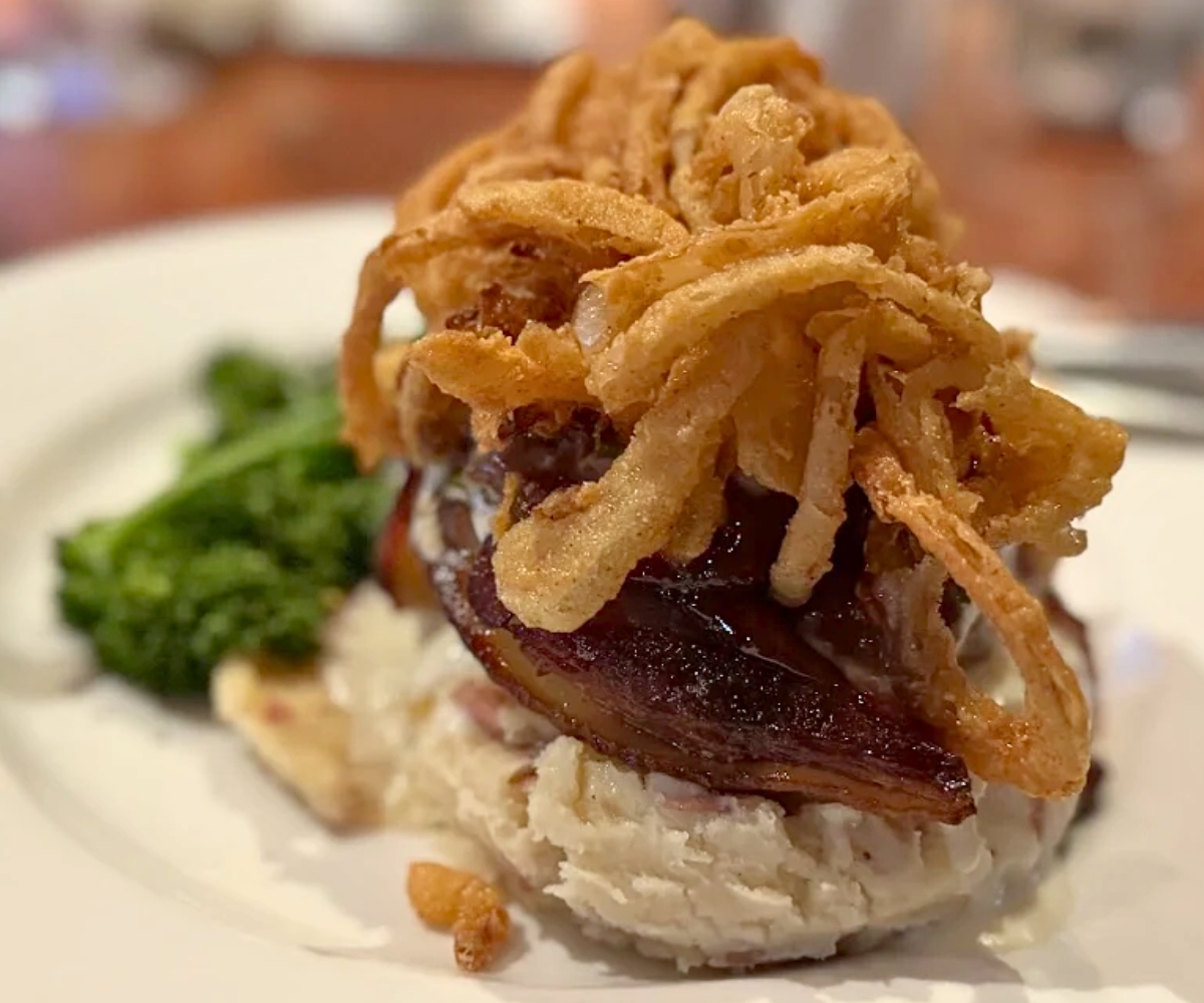 Bacon Wrapped Meatloaf at Copper Door in Bedford, New Hampshire