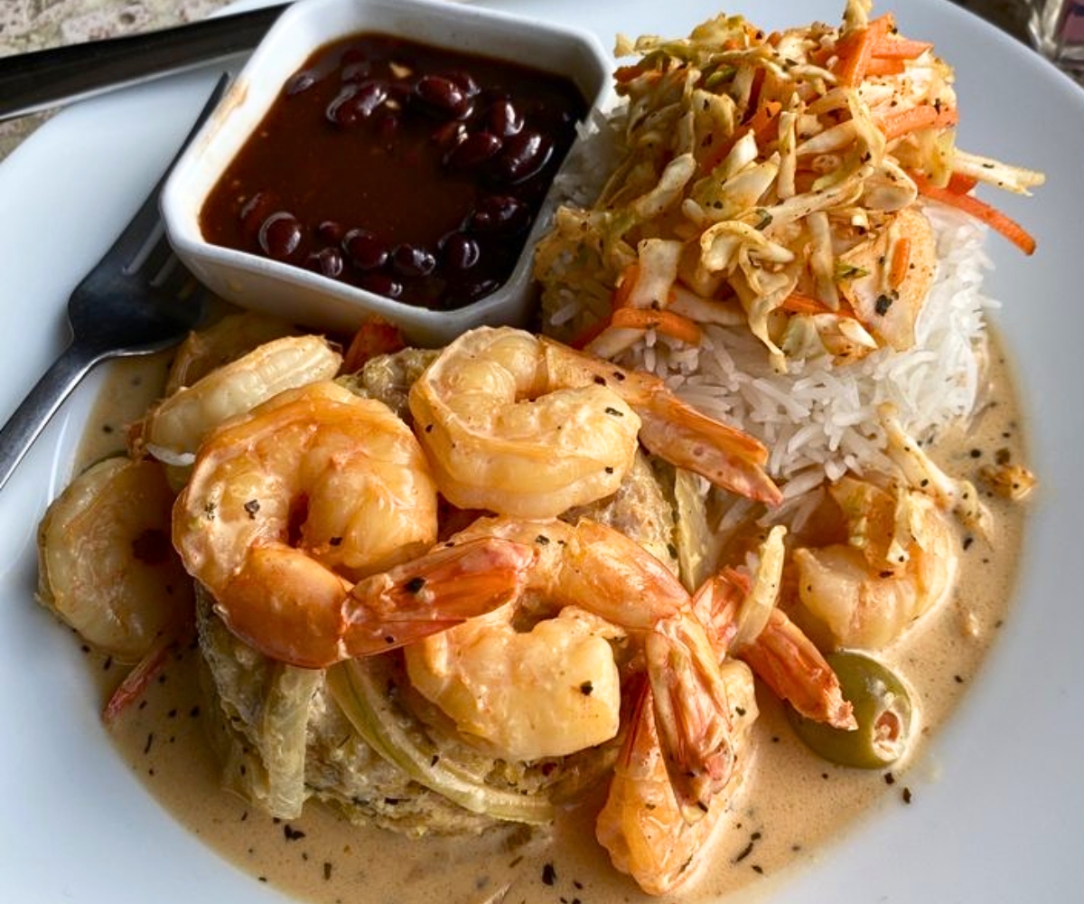 Shrimp Mofongo at Jazz Bistro in Fairbanks, Alaska