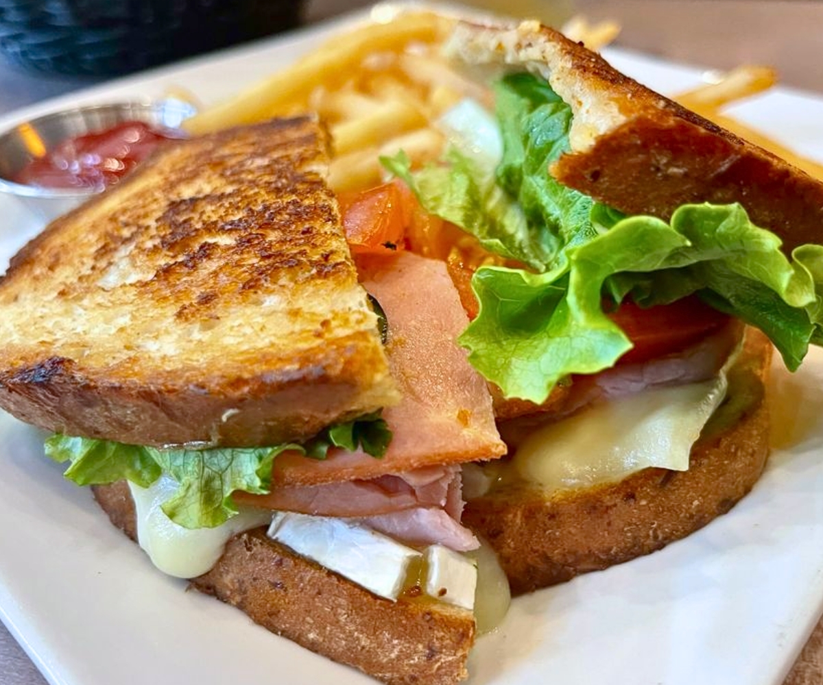 Ham & Brie Sandwich at Truffles Cafe in Bluffton, SC