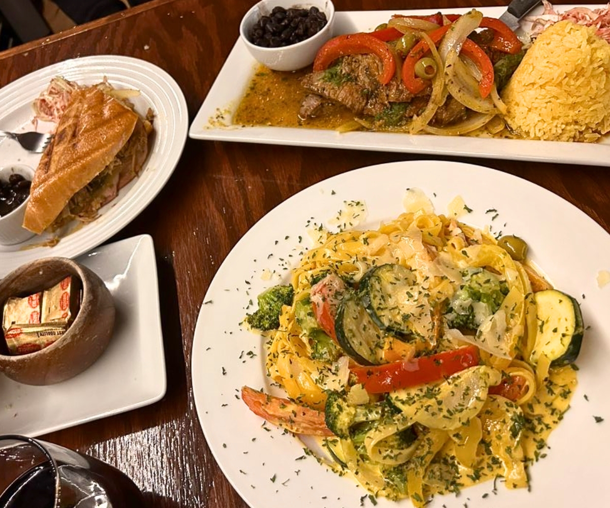spread at Jazz Bistro in Fairbanks, Alaska