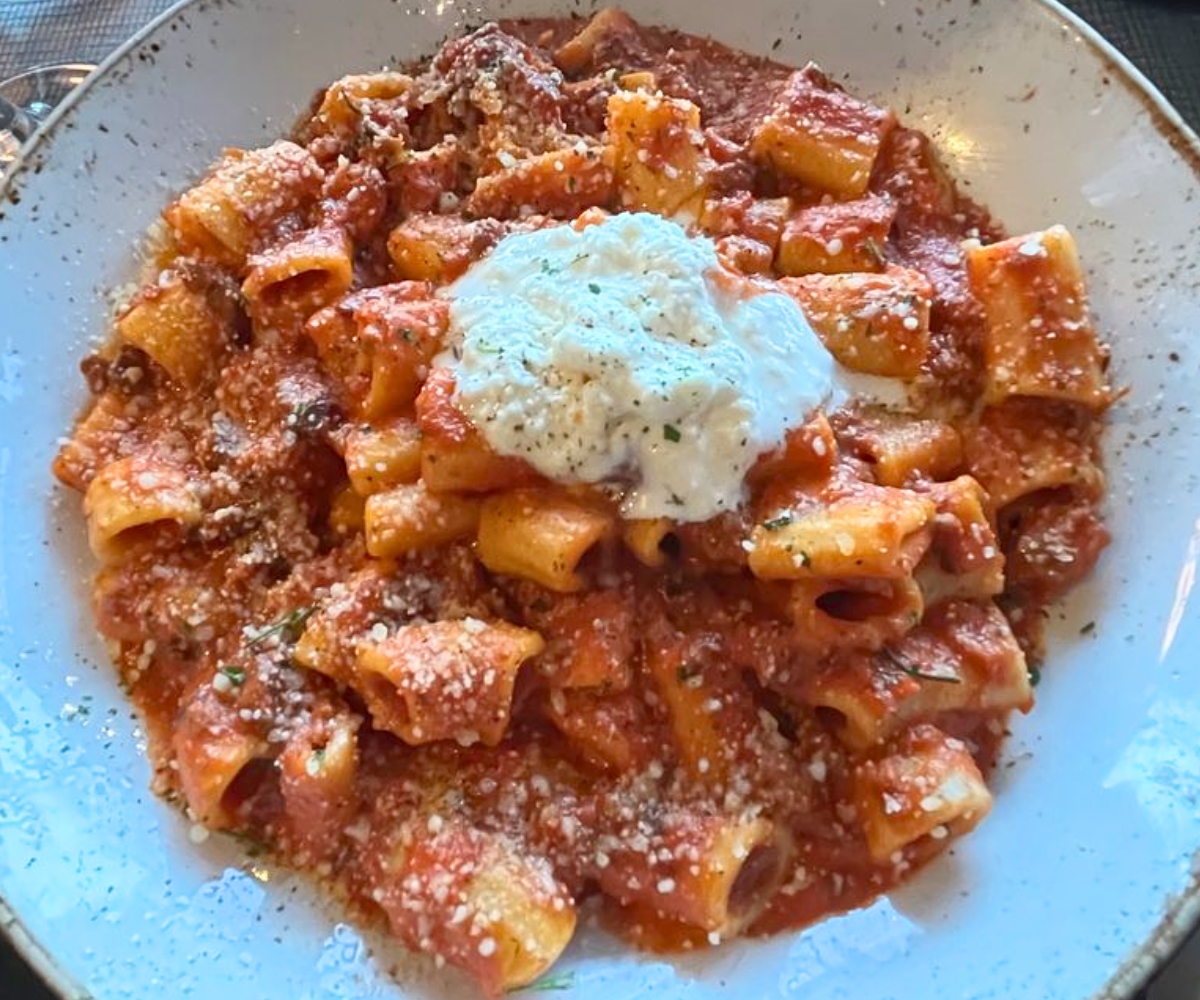 Rigatoni Bolognese at Timber Kitchen & Barin Bangor, Maine