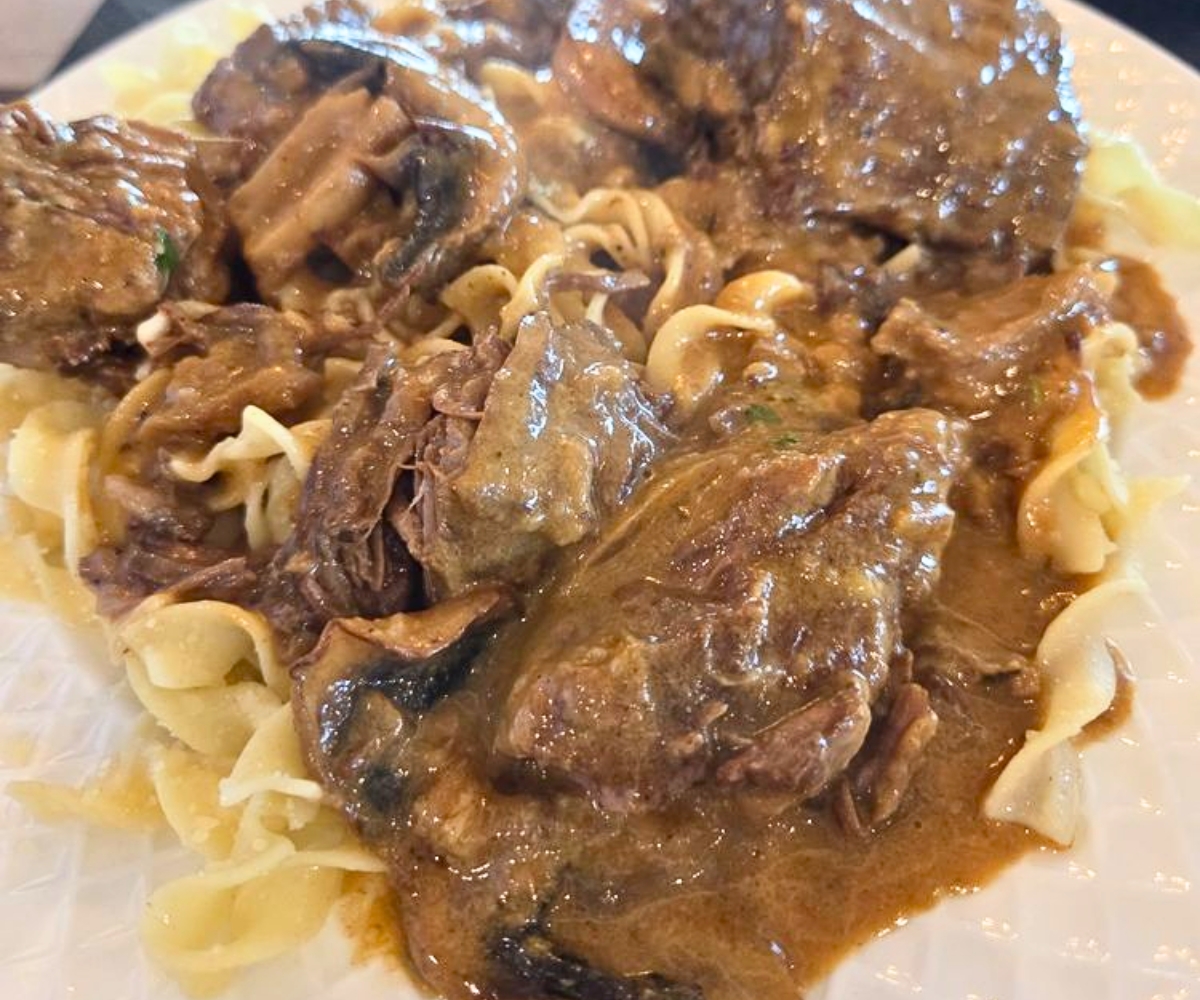 Beef Stroganoff at Ardiana’s Restaurant in Novi, Michigan