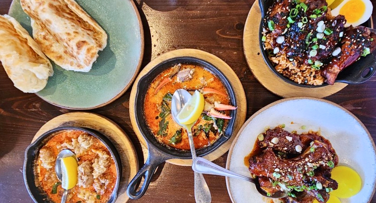 spread at Banana Blossom in Gretna, LA