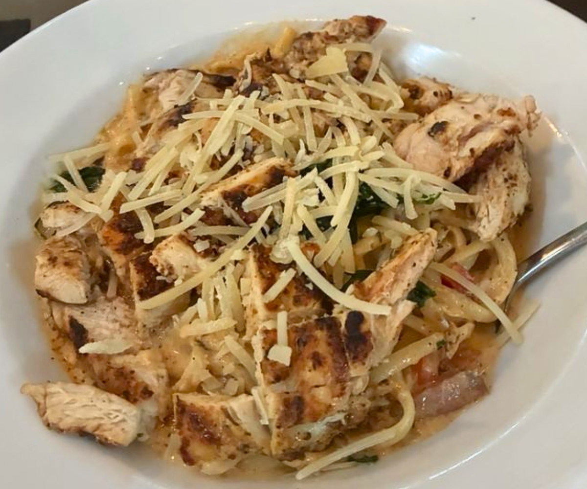 Cajun Chicken Pasta at Truffles Cafe in Bluffton, South Carolina