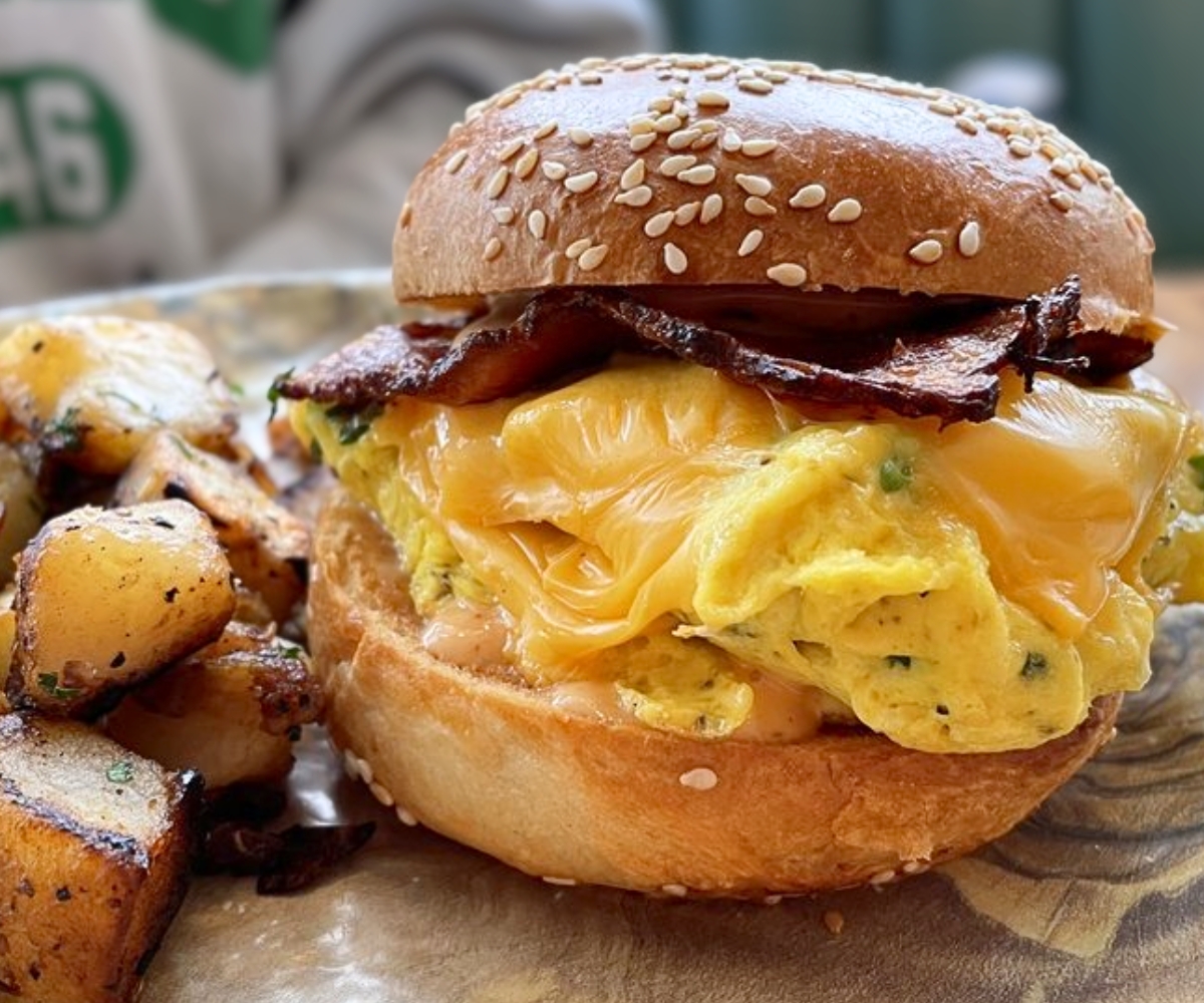 Unconventional Breakfast Sandwich at Unconventional Diner in Washington, DC 